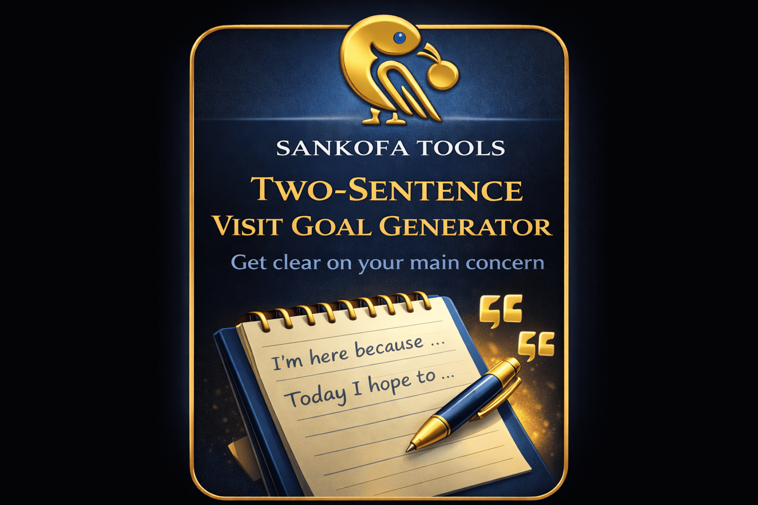Two-Sentence Visit Goal Generator